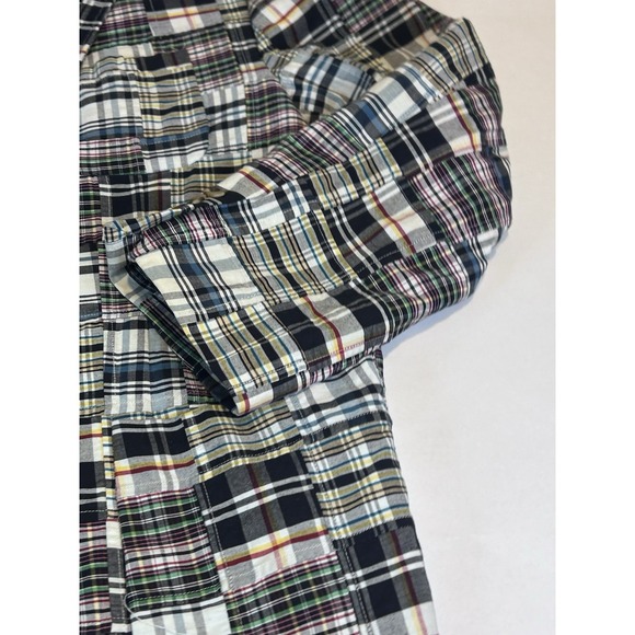 Grant Thomas XL Patchwork Madras Plaid Cotton Blazer Sport Coat Jacket Preppy - Picture 5 of 11